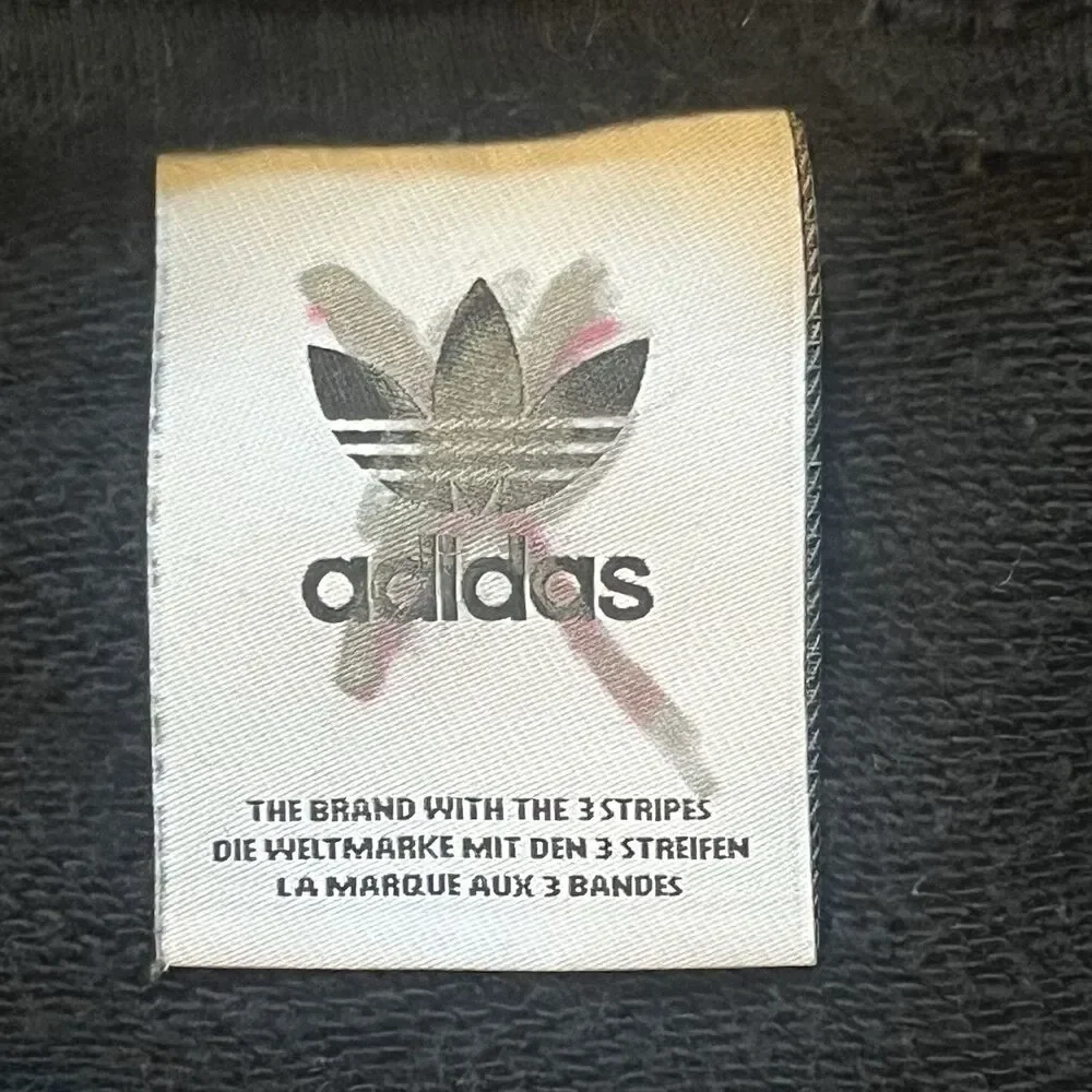Adidas Originals Men's Big Trefoil Fleece Hoodie Black/White, Size Medium